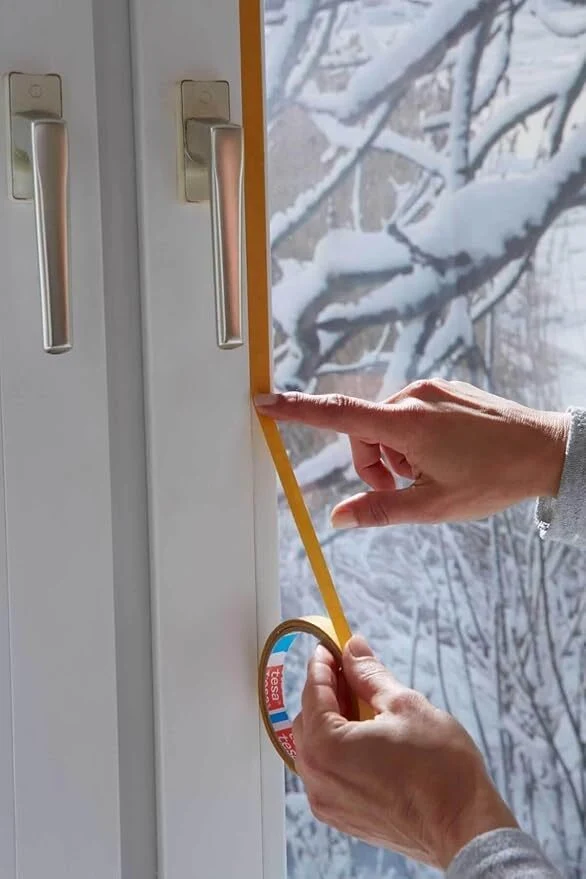 Tesa tesamoll Thermo Cover Fenster-Isolierfolie - Transparente Isolierfolie