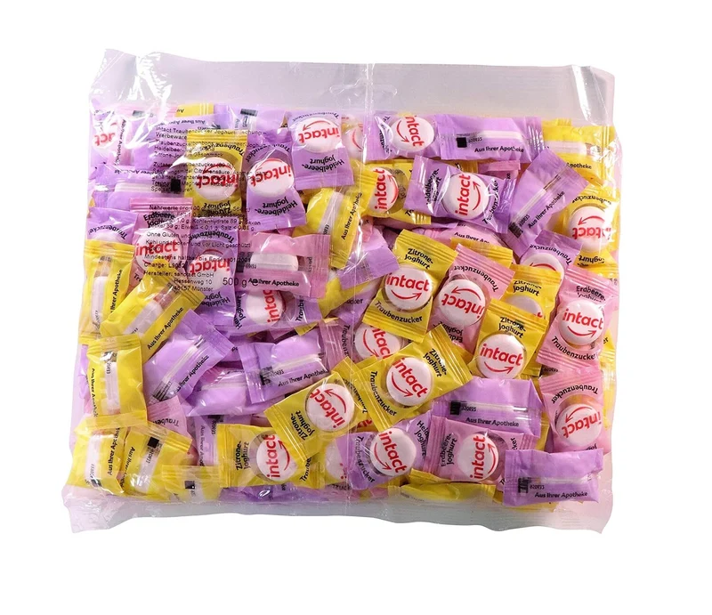 Intact (Kindermischung) Traubenzucker im Beutel • 500g Traubenzucker Bonbons