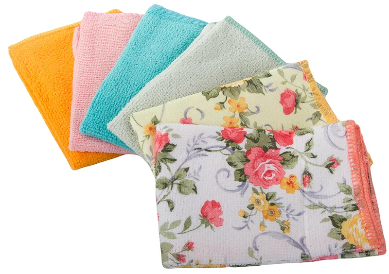 Mikrofasertücher 6er Set 30 × 30 cm – saugstarke Reinigungstücher für Haushalt, Auto, Fenster & Küche