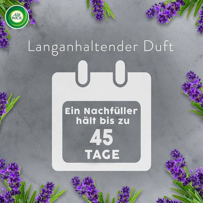 Air Wick Aroma Öl Diffuser Starter Set – 1 Gerät + 4×20ml Nachfüller