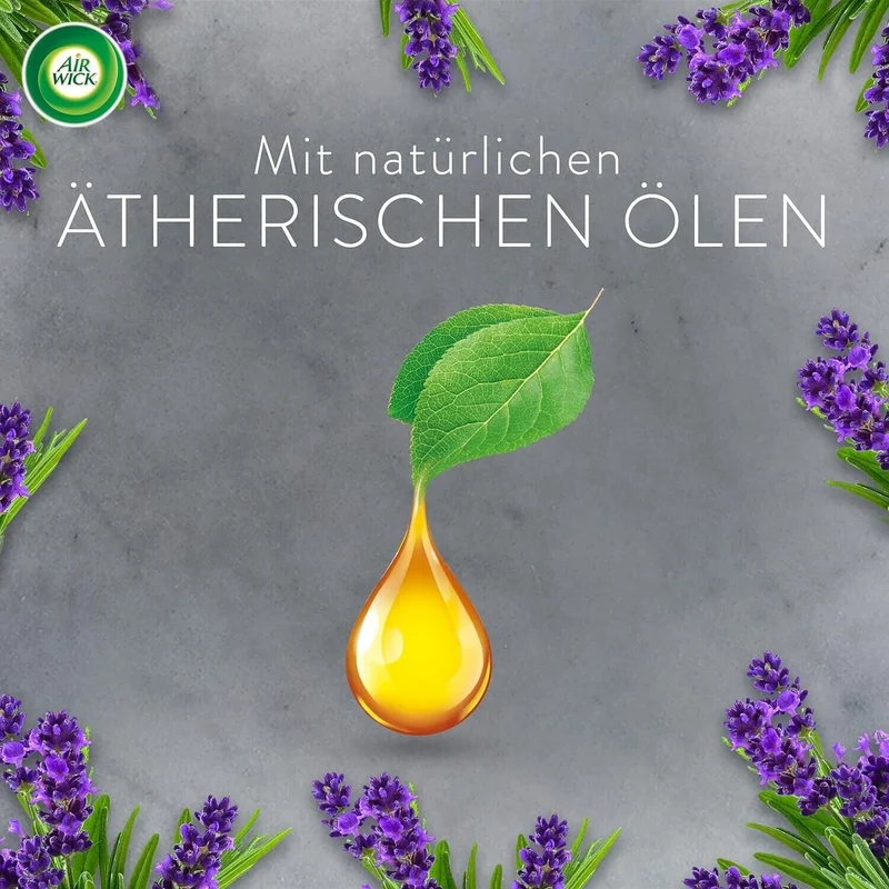 Air Wick Aroma Öl Diffuser Starter Set – 1 Gerät + 4×20ml Nachfüller