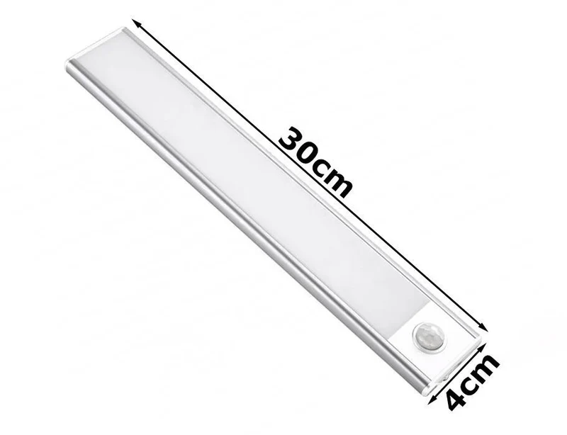 LED Unterbauleuchte 30 cm USB wiederaufladbar mit Bewegungsmelder und Dämmerungssensor