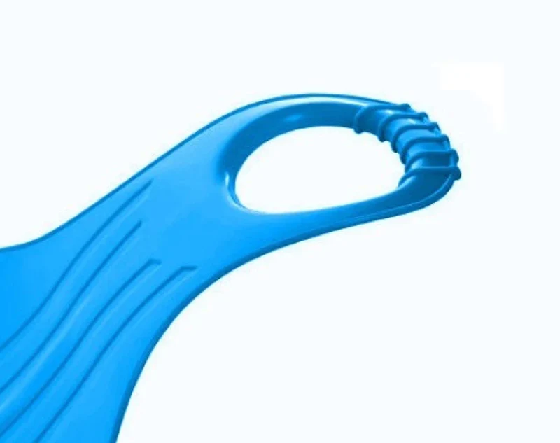 Poporutscher Schneerutscher mit Griff 50x36x8 cm – Leichter Schneeflitzer für Kinder und Erwachsene