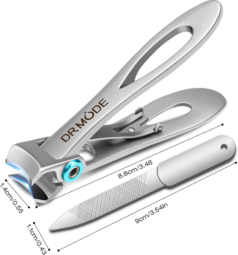 Nagelknipser für dicke Nägel - DRMODE Wide Kieferöffnung Edelstahl Fingernagel