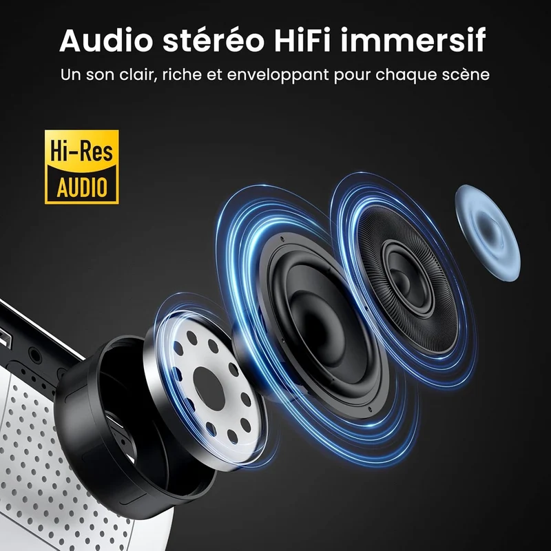 HAPPRUN H1 Mini Beamer 4K Full HD 1080p Bluetooth Projektor HDMI USB PS5