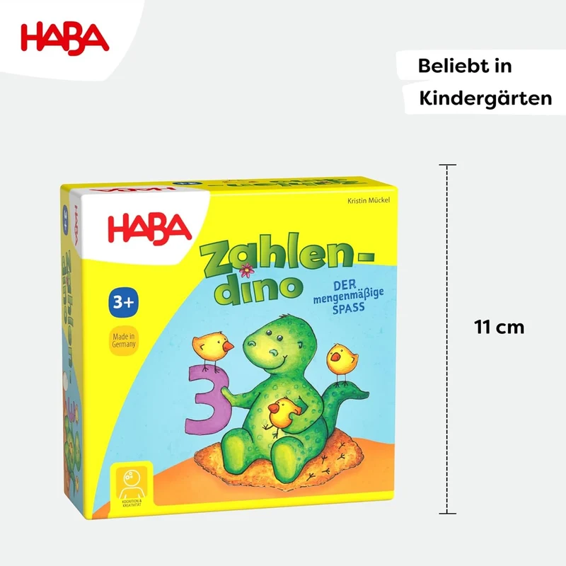 HABA Zahlen Dino Lernspiel Rechnen Zählen ab 3-8 Jahre Kinderspiel