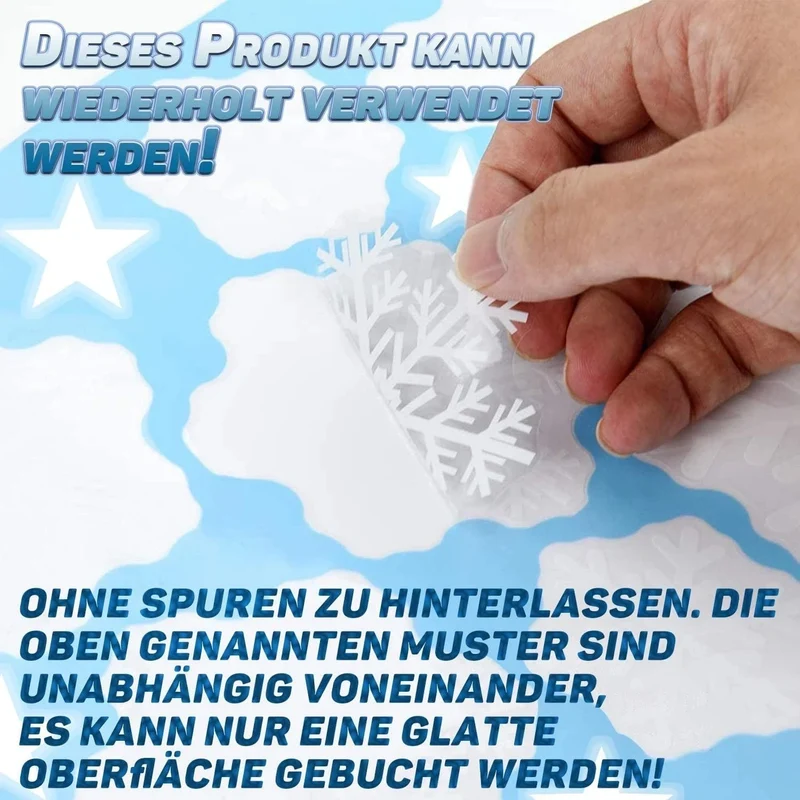Weihnachten Fensteraufkleber – Selbstklebende Weihnachtsbaum Fensterdeko, Wiederverwendbar, 35×50 cm, Winter- & Festtagsdeko