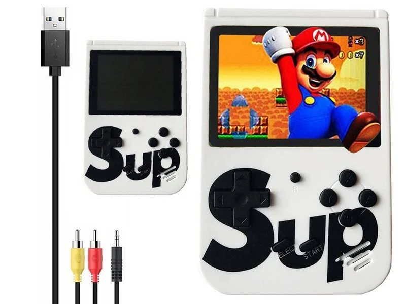 Retro TV Spielcontroller mit 400 Spielen – 3.0 Zoll LCD, AV Ausgang, 2 Spieler Gamepad (Konsole nicht enthalten)