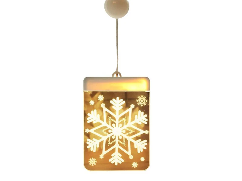3D Glasmalerei LED Fensterdeko Weihnachten doppelseitig warmweiß Beleuchtung 🎄