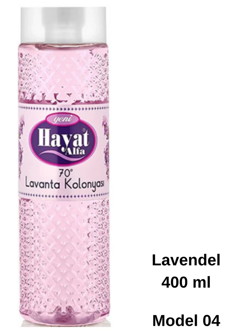 Hayat Alfa Kolonya Set 400 ml & 150 ml – verschiedene Düfte – 60/80 % Alkohol 🍋