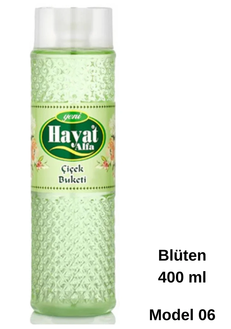 Hayat Alfa Kolonya Set 400 ml & 150 ml – verschiedene Düfte – 60/80 % Alkohol 🍋
