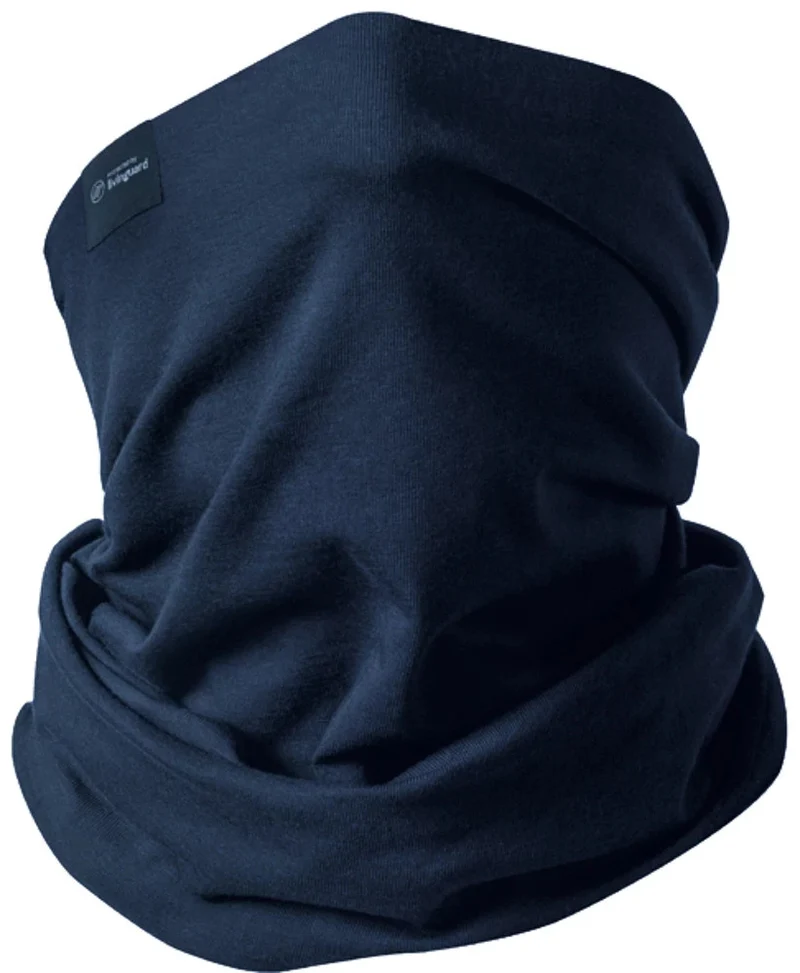 Fleece Neckholder Blau – Nacken- & Nasenschutz, Kapuze, Erwachsene/Teen 🚴