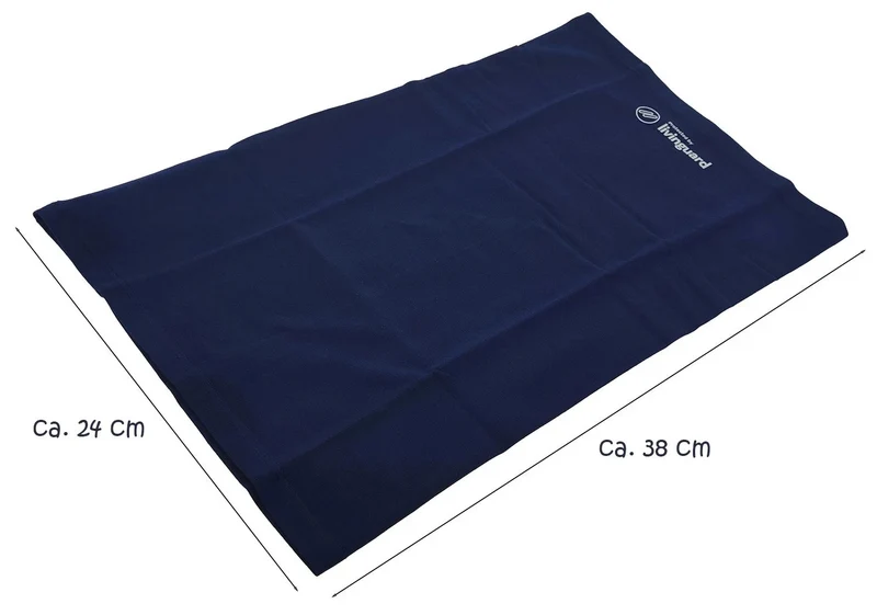 Fleece Neckholder Blau – Nacken- & Nasenschutz, Kapuze, Erwachsene/Teen 🚴