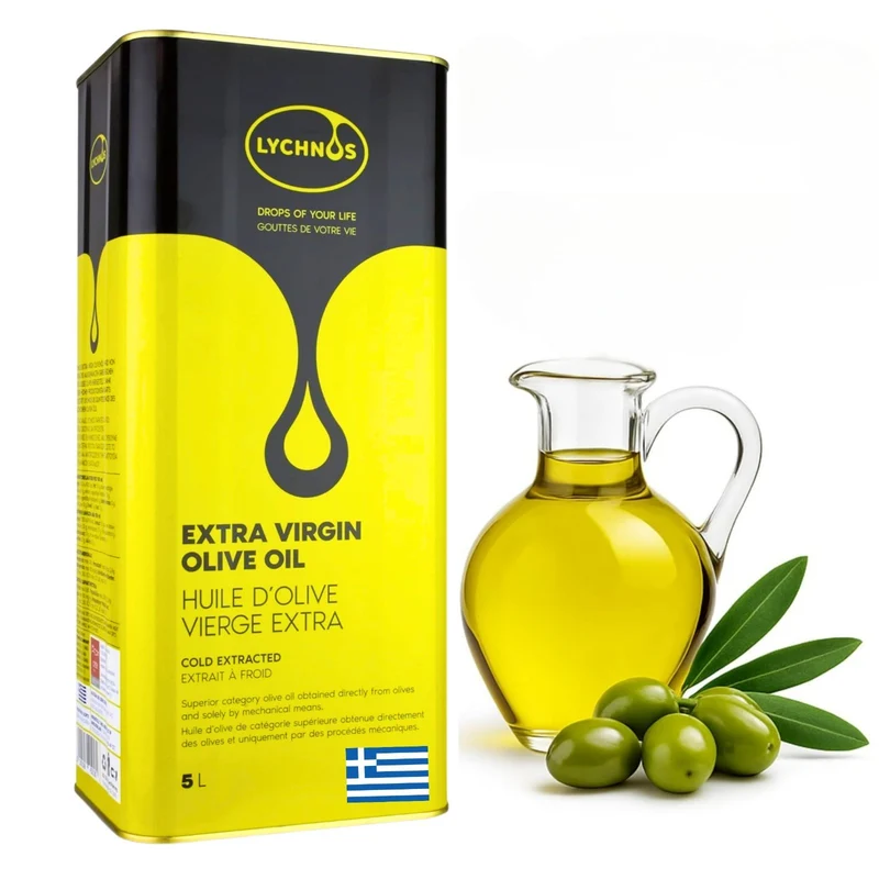 Lychnos Olivenöl Extra Nativ 5L Kaltgepresst aus Kreta Premium Qualität 🫒
