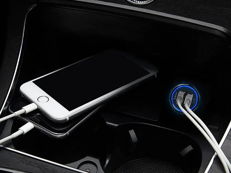 USB Auto Ladegerät mit 2x USB & Quick Charge 3.0 – KFZ Schnellladegerät für 12V/24V Zigarettenanzünder