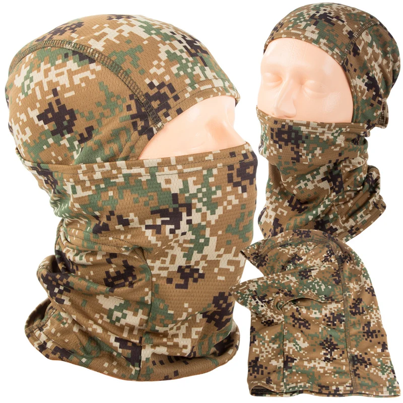 Thermoaktive Balaclava Moro Tactical – Atmungsaktive Militär Sturmhaube für Outdoor & Motorrad -