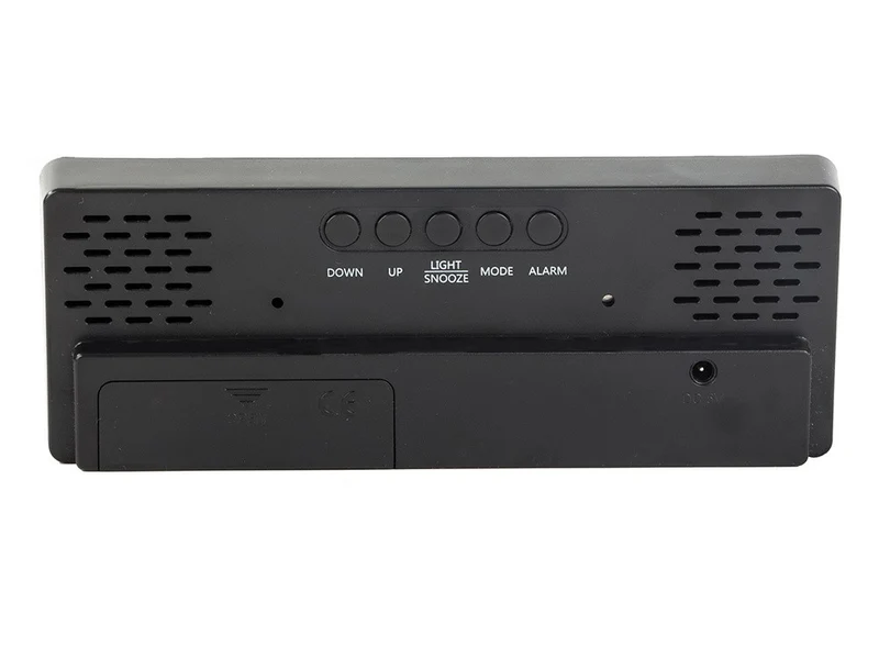 Digitaler LED-Wecker mit Farbdisplay, Thermometer & Datum – Elektronischer Wecker mit Snooze-Funktion, USB- & Batteriebetrieb