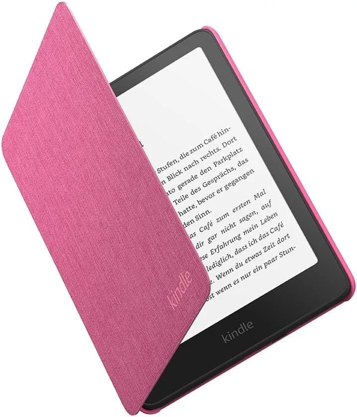 Hülle für Amazon Kindle Paperwhite und Amazon Kindle Colorsoft – Leichte und wasserfeste faltbare Schutzhülle – Stoff