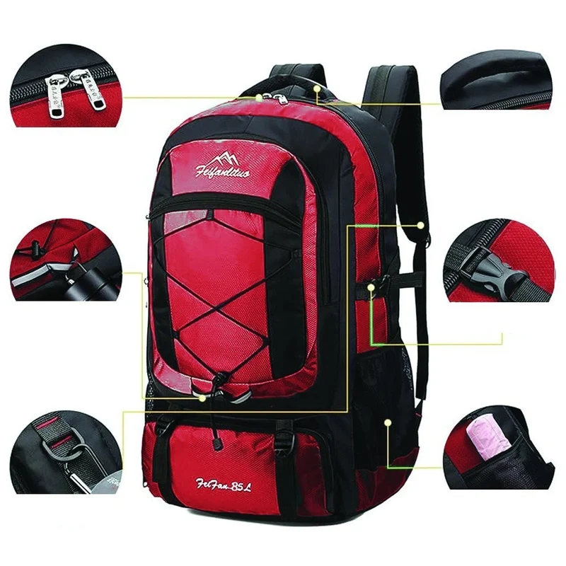 75L Wanderrucksack – Wasserdichter Trekking- & Campingrucksack mit ergonomischem Design, großem Stauraum & verstärkten Trägern