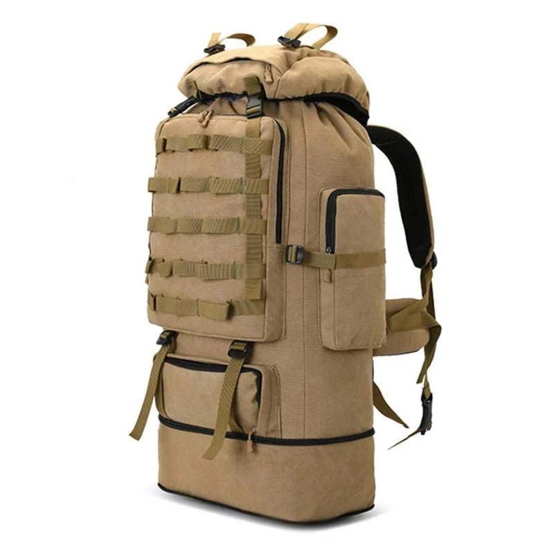 Taktischer Rucksack 100L Wasserdicht Outdoor Camping Wandern MOLLE