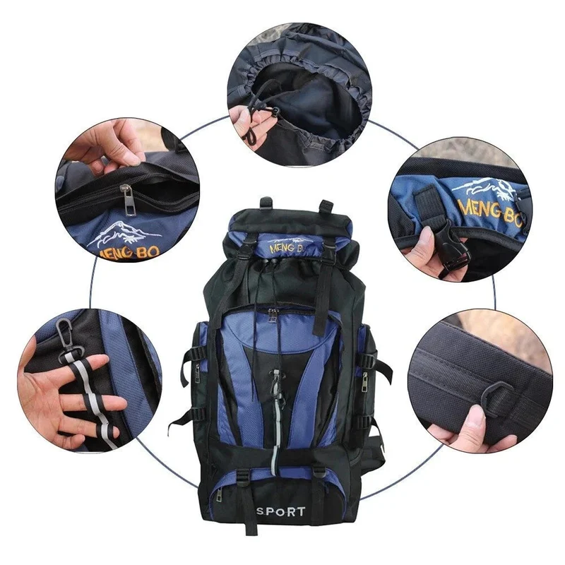 70L Wanderrucksack Camping Trekking Rucksack Wasserdicht Outdoor Travel Bag