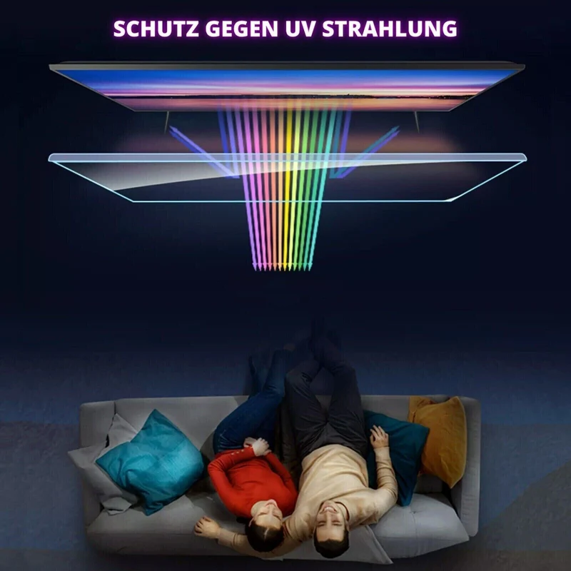 55 Zoll Fernseher Schutz / TV Bildschirmschutz / Displayschutz / TVs GlassZilla