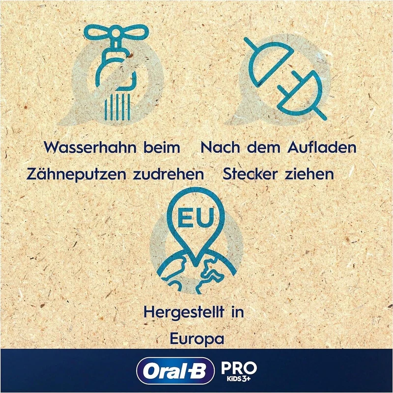 Oral-B Pro Kids Spiderman Elektrische Zahnbürste für Kinder ab 3 Jahren mit Sensitiv+ Modus & extra weichen Borsten