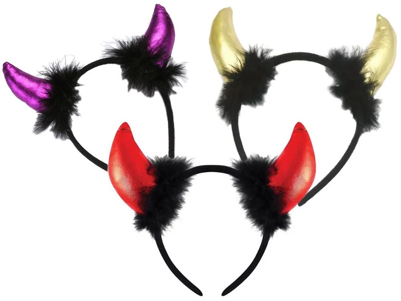 Halloween Teufel Stirnband Hörner Karneval Kostüm Party Zubehör 👹🎃