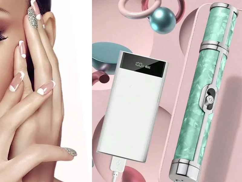Nagelfräser mit Akku & USB-C – Maniküre Pediküre Fräser Set mit 5 Aufsätzen und 4 Geschwindigkeitsstufen