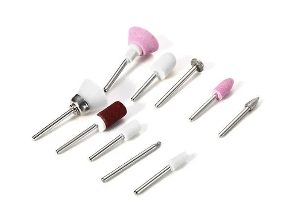 Maniküre Pediküre Set 14-teilig – elektrischer Nagelfräser, Fußfeilen & Schleifaufsätze für die kosmetische Nagelpflege