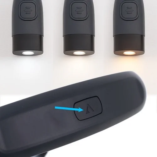 LED Halslampe Leselampe USB C wiederaufladbar flexibel 3 Lichtmodi