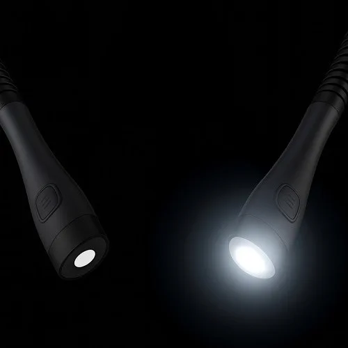 LED Halslampe Leselampe USB C wiederaufladbar flexibel 3 Lichtmodi