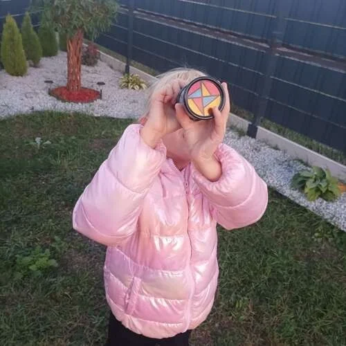 Kaleidoskop für Kinder – Retro Lernspielzeug zur visuellen Förderung, 20 cm