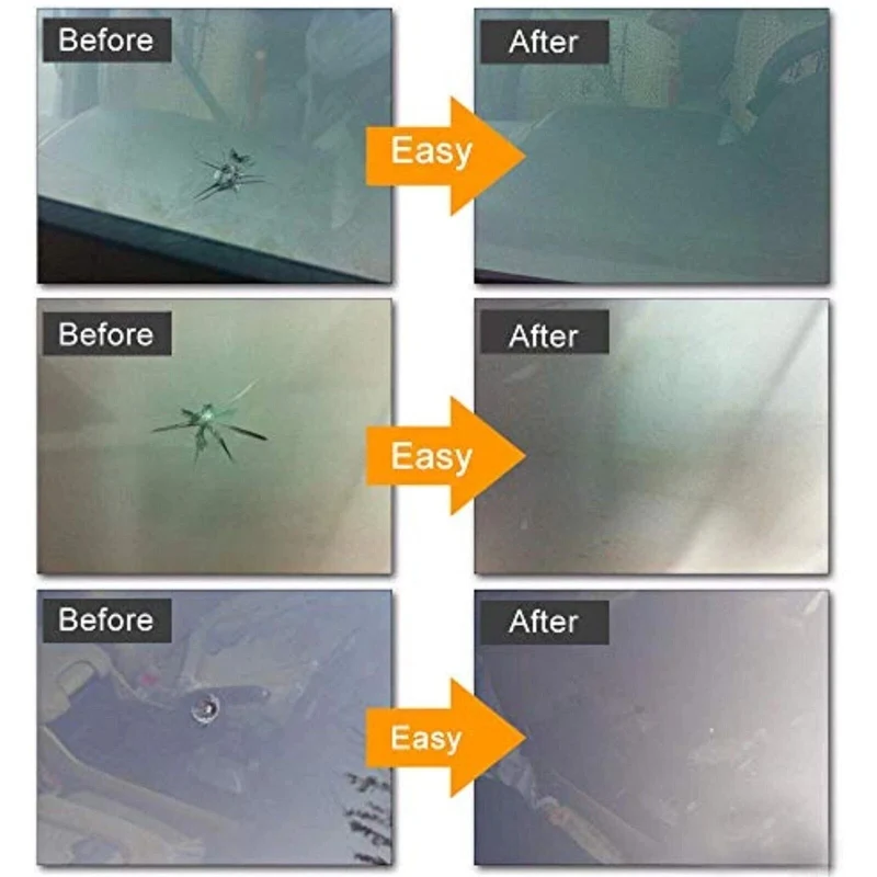 Auto KFZ Windschutzscheiben Glas Reparatur Set Steinschlag Frontscheibe