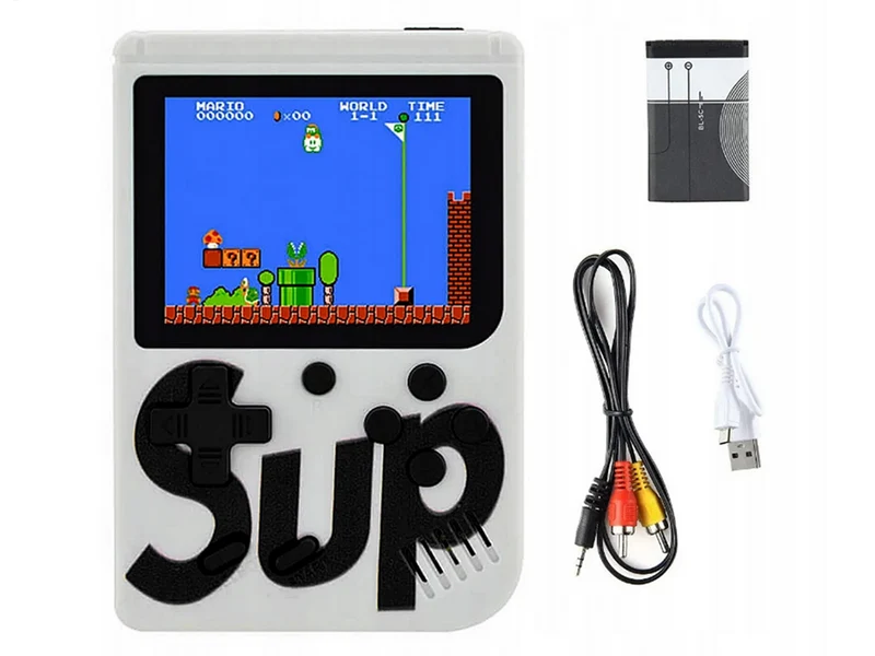 Retro Handheld Spielkonsole – Mini 3.0" LCD, 400 Klassiker Spiele, TV-Ausgang & 2-Spieler-Pad