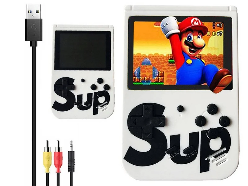 Retro Handheld Spielkonsole – Mini 3.0" LCD, 400 Klassiker Spiele, TV-Ausgang & 2-Spieler-Pad