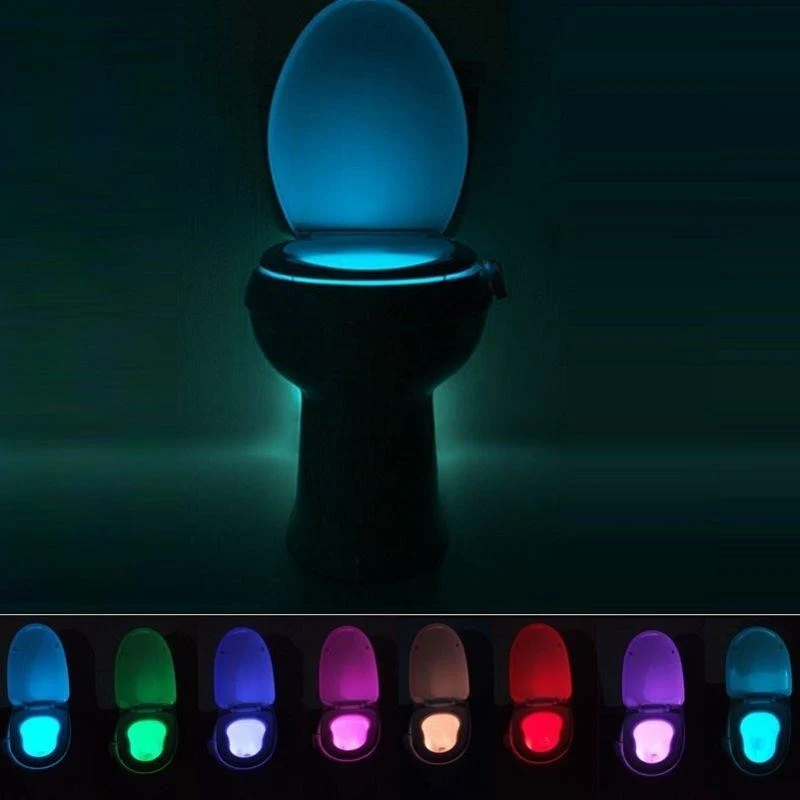 LED Toilettenlicht mit Bewegungssensor – WC Nachtlicht mit 8 Farben