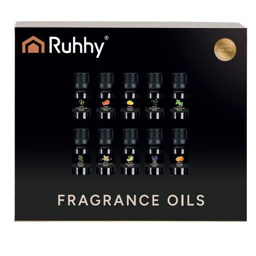 RUHHY Duftöl Set 10x15ml – Duftöle für Diffusor, Luftbefeuchter und Aromabrenner