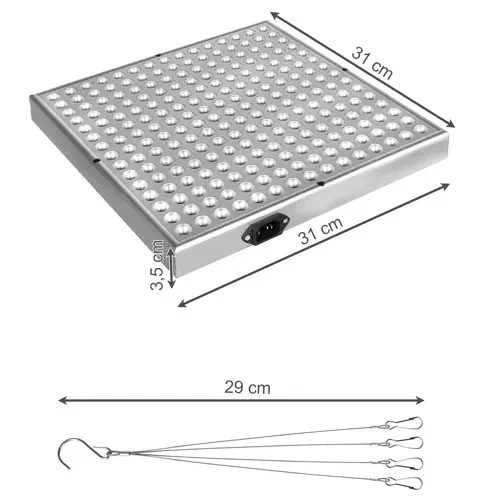 Pflanzenlampe LED 🌱 Grow Lampe 225 LEDs Rot Blau Hängelampe Zimmerpflanzen