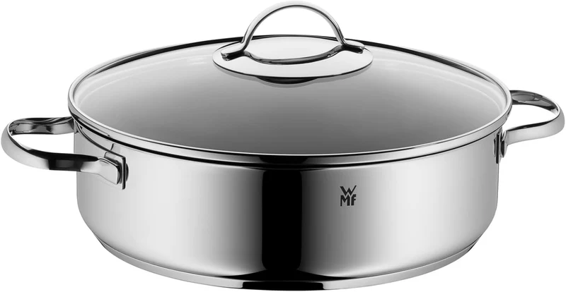 WMF Schmorpfanne 28 cm 5L mit Glasdeckel – Induktion & Backofen geeignet