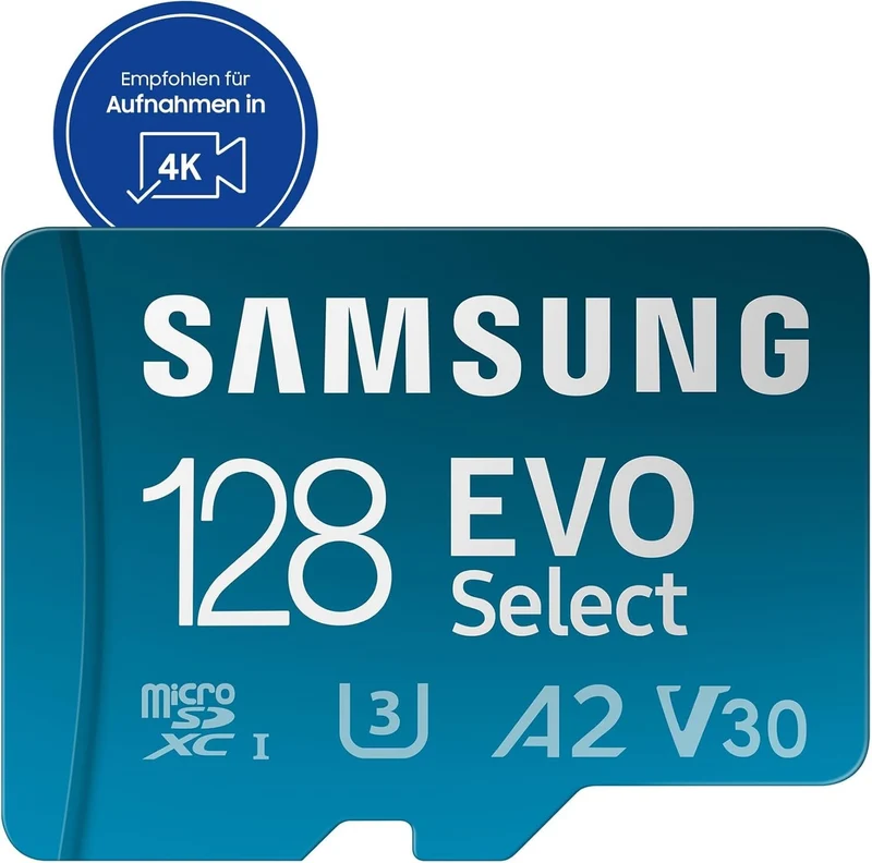 Samsung EVO Select 2024 microSD 128GB + SD-Adapter UHS-I U3 4K UHD