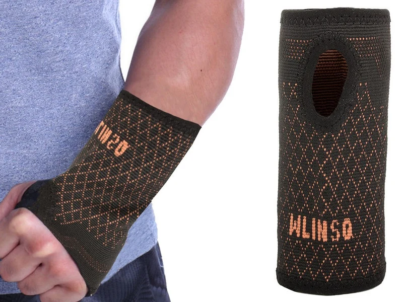 Handgelenkbandage mit Daumenloch – Elastische Handgelenkstütze mit Stabilisator