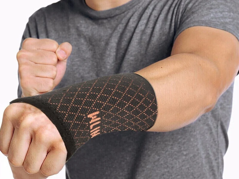 Handgelenkbandage mit Daumenloch – Elastische Handgelenkstütze mit Stabilisator