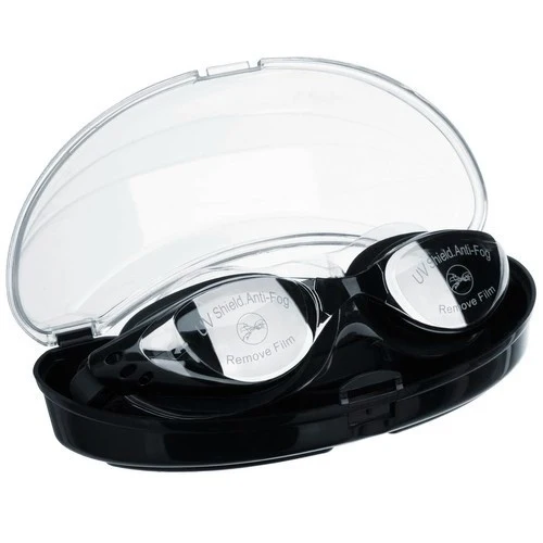 Schwimmbrille Set mit UV-Schutz & Antifog – inklusive Ohrstöpsel, Nasenklammer und Etui