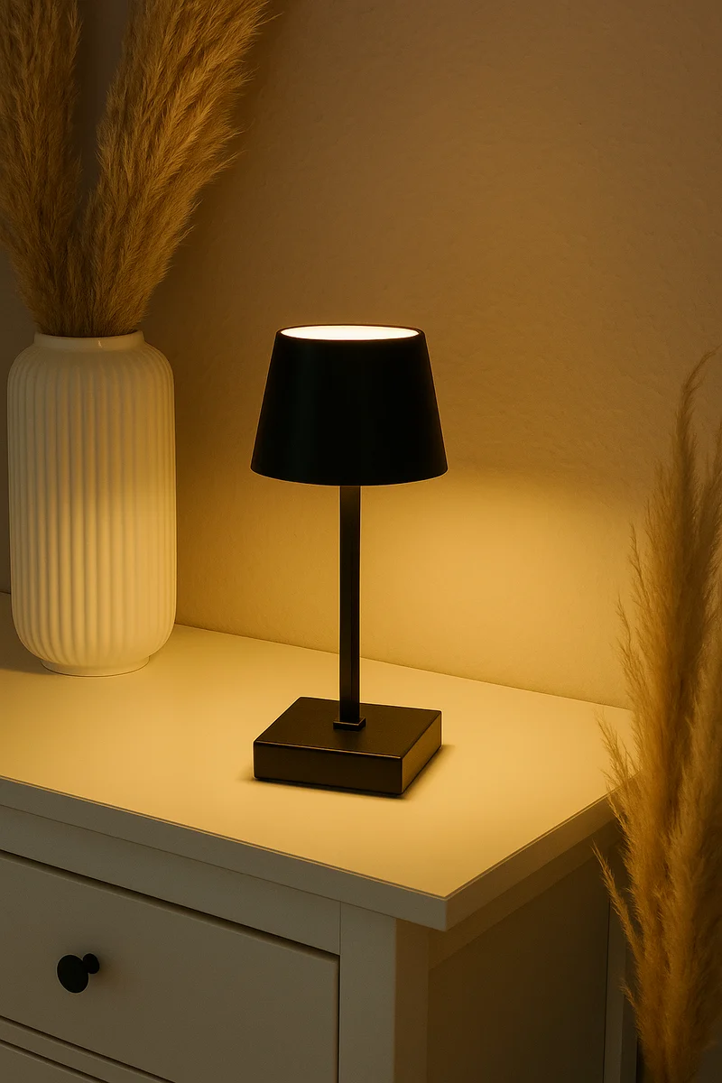 LED Tischleuchte dimmbar Touch | Weiß/Schwarz/Grau | 26 cm | 120 Lumen
