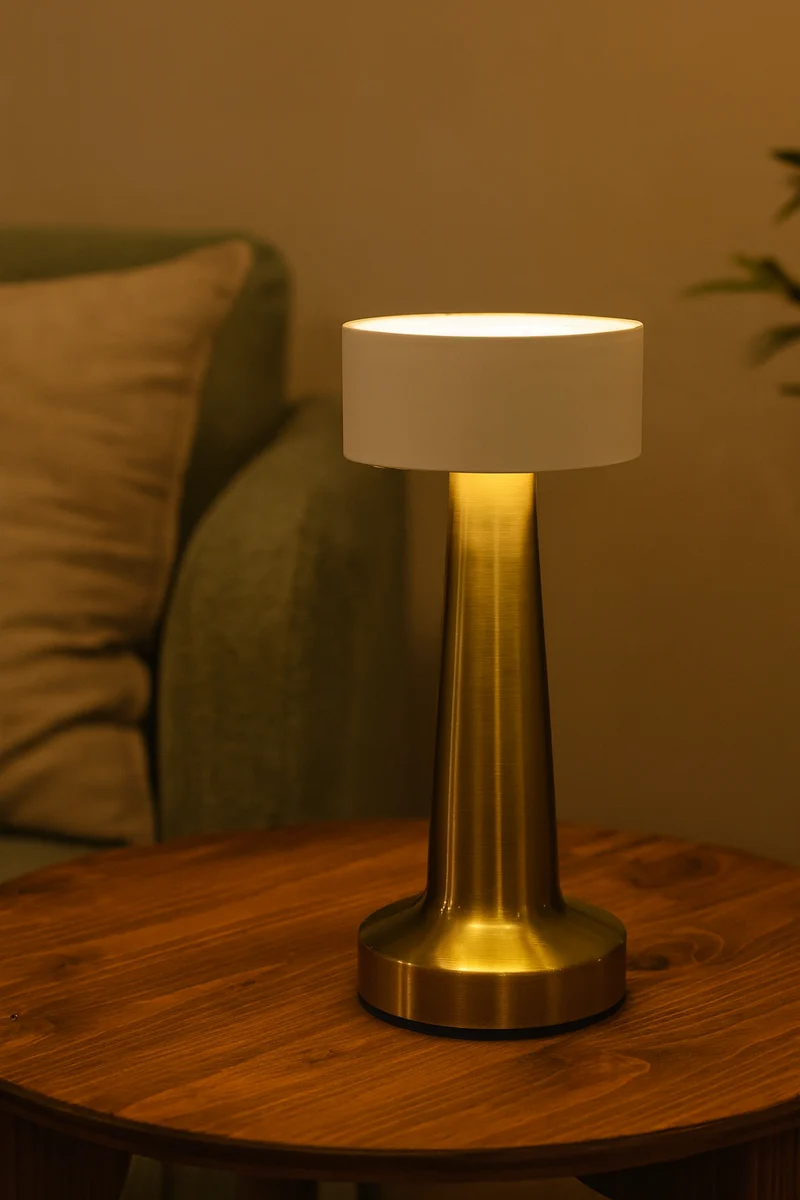 Dimmbar Akku Tischleuchte Touch Tischlampe LED Lampe USB Innen & Außen Kabellos