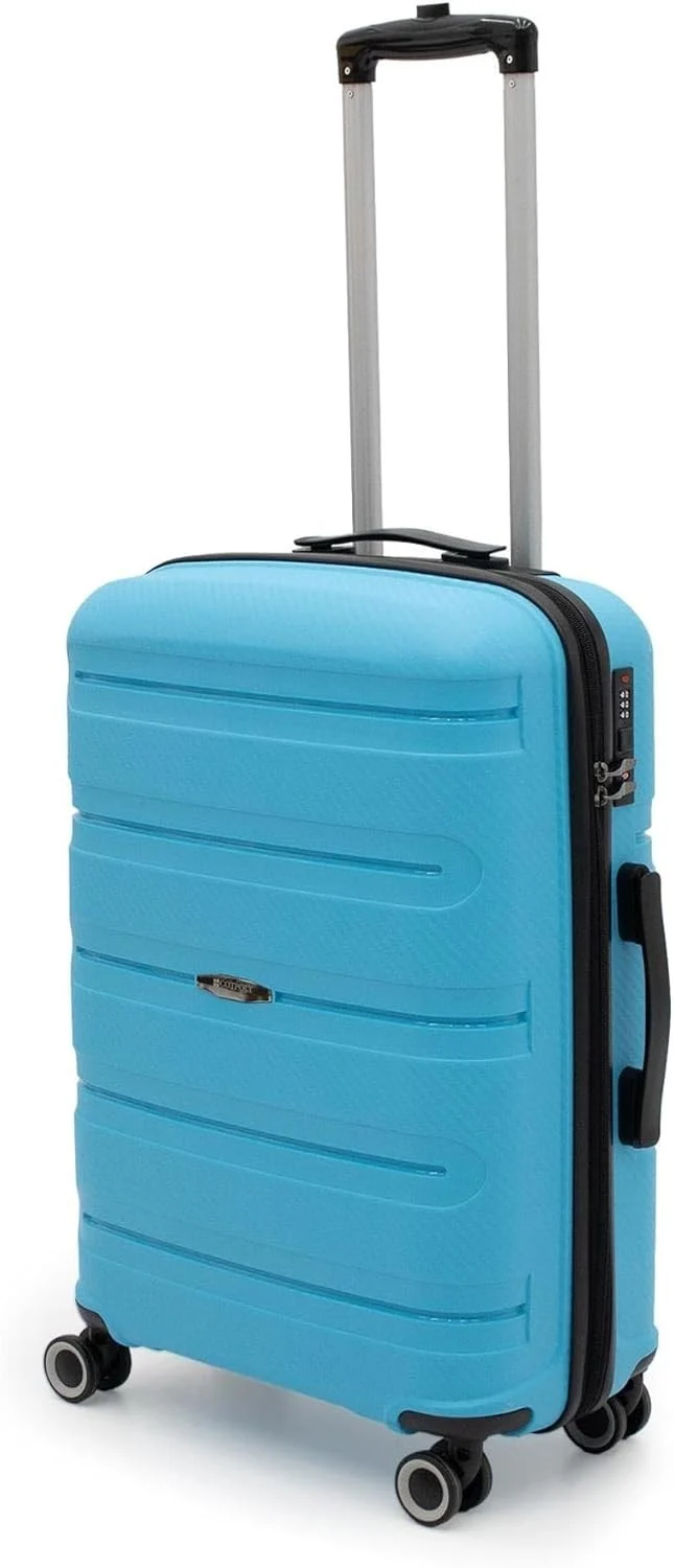 Reisekoffer Set mit 360° Doppelrollen – Cotpoly Trolleykoffer aus kratzfestem Hartschalenmaterial