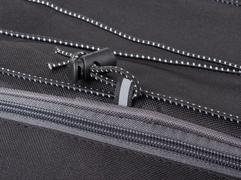 Fahrradtasche Gepäckträger 45L mit Regenschutz – Große Fahrradtasche mit 3 Fächern, Seitentaschen und Reflektoren für Touren & Alltag