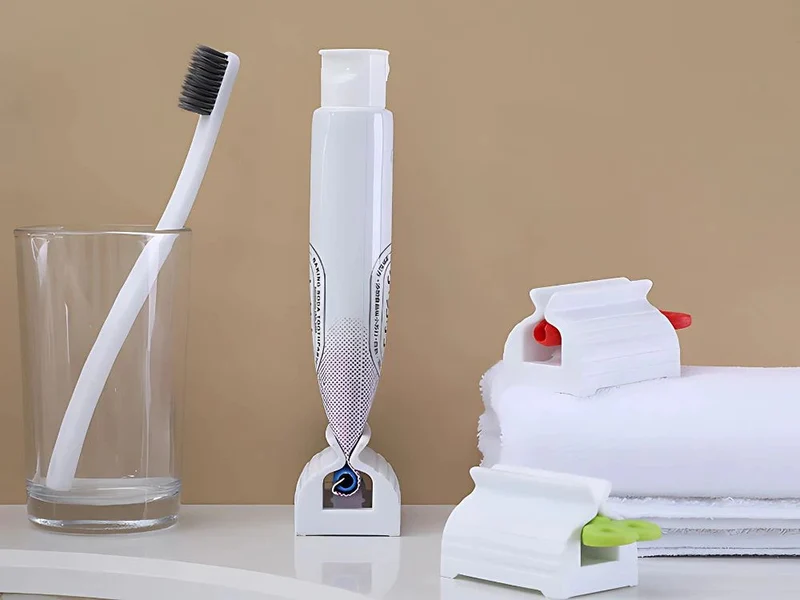 Zahnpasta Tubenpresse Squeezer – Rollender Tubenspender für Zahnpasta, Gel & Creme | Praktisch, bunt & sparsam im Gebrauch