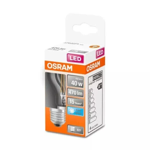 Osram LED Glühbirne Tropfen 4w=40W E27 Glühlampe 40 Watt Glühbirnen Cool weiß✅
